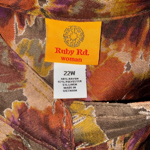 Ruby Rd. Multicolor Abstract Jacket - Picture 3 of 3